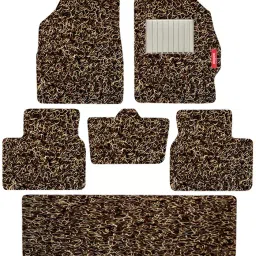Elegant PVC Grass Beige Carpet Car Mat Compatible With Mahindra Marazzo-image-83