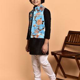 PRINTCULTR Boys Regular Kurta with Churidar image 3