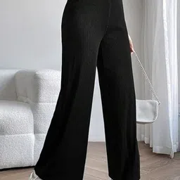 DIGITAL SHOPEE Women Loose Fit High-Rise Trousers-image-46