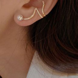 Softwrap Triangular Drop Earrings image 5