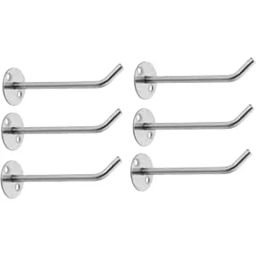 Implemental Wall Mount Display Hook 203.2 mm (8 Inch) Stainless Steel for Shops, Showroom or Multipurpose (Pack of 30)-87