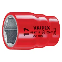 Knipex 98 47 27 1/2 inch Square Drive Hexagon Socket Wrench (Length: 63 mm)-31