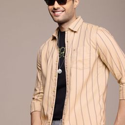 WROGN Vertical Stripes Casual Shirt-image-75