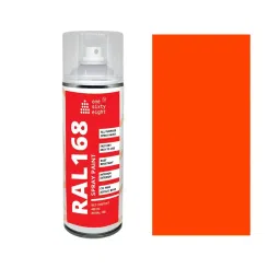 One sixty eight Spray Paint Gloss Finish 400 ml Pure Orange, RAL 168 - 2004-image-52