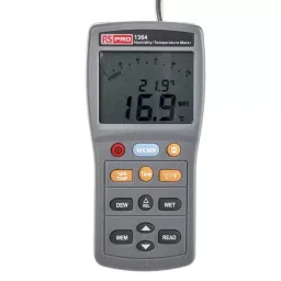 RS PRO RS1364 Handheld Hygrometer, ±3 %RH Accuracy, +140 °F, +60 °C Max, 95%RH Max, UKAS Calibration Model No 1232270-40