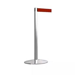 DOSSVICK Stainless Steel Stanchion Queue Manager Pack of 1 Rope 4 Metre Red/Silver-13