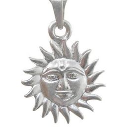 RAVIOUR LIFESTYLE Sun Shaped Silver Pendant-image-94