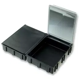 LICEFA Box, Smd, 68X57X15Mm, B=Black, L=Transp, SMD-BOX N4-6-6-10-1 LS-37