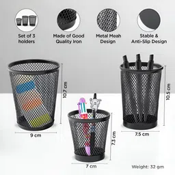 UMAI Black Set of 3 Regular Multi-Utility Organisers image 5