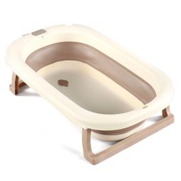 Foldable Baby Bath Tub - Coffee Brown-17