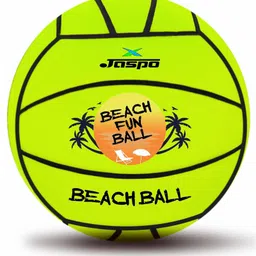 jaspo Soft Touch Recreational Ball Size-5, PVC 9 Inches Inflatable Beach Ball/Volleyball/Pool Party Ball/Pool Games/Beach Activities/Backyard Fun Color-Neon Green-picture-49