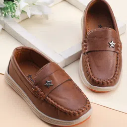 Cute Walk by Babyhug Slip On Loafers - Tan-picture-41