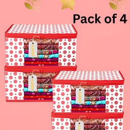 Ajabh Orange Set of 4 Regular Multi-Utility Organisers-48
