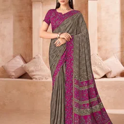 LeeliPeeri Designer Ethnic Motifs Poly Crepe Saree-image-89