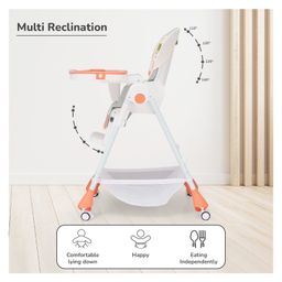 R for Rabbit Marshmallow The Smart High Chair - Abstract Peach image 4