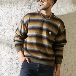 FUGAZEE Men Striped Long Sleeves Pullover-picture-32