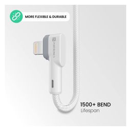 Portronics POR 1439 Konnect L Type C to Lightning PD Cable - White image 5
