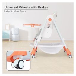 R for Rabbit Marshmallow The Smart High Chair - Abstract Peach image 5