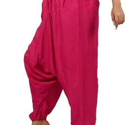 Solid Rayon Women Harem Pants-image-24