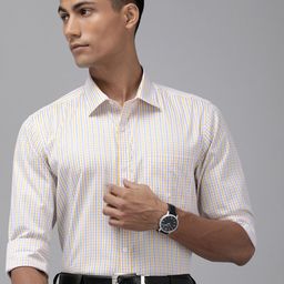 Park Avenue Slim Fit Checked Formal Shirt-image-77
