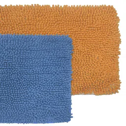 BIANCA Set Of 2 Mushroom Texture Non-Slip Shaggy Bath Rugs image 5