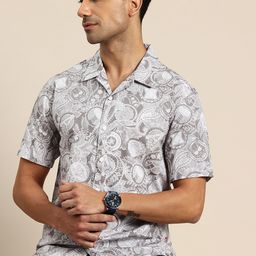 Being Human Printed Pure Cotton Casual Shirt-picture-21