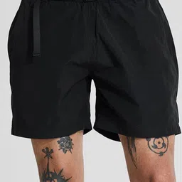 Snitch Men Black Regular Fit Shorts-image-34
