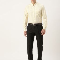 Peter England Slim Fit Checked Formal Shirt-image-48