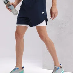HRX by Hrithik Roshan Men Rapid-Dry Running Shorts with Inner Tights-image-56