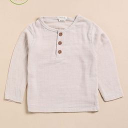 COT & CANDY Unisex Kids Solid Henley Neck Cotton T-shirt-image-44