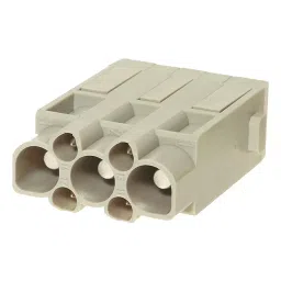 Harting Heavy Duty Connector Inserts / Modules HEAVY DUTY MODULE, PLUG, 3+4SIG, 6MM2, 09140073001-47
