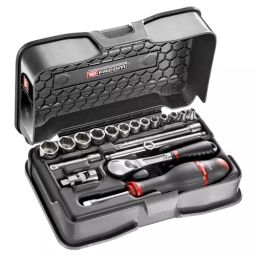 FACOM 6.35 mm (1/4 inch) Square Drive Socket Set Black, RL.161-3P6 (Set of 19 Pcs)-15