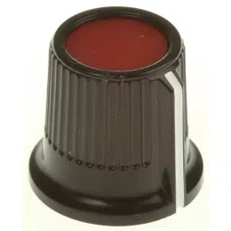 RS PRO 16.2 mm Black Red Potentiometer Knob for 3.2 mm Shaft Splined, 2596862-picture-19