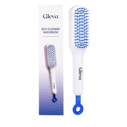 Gleva Self Cleaning Hair Comb - White-image-0