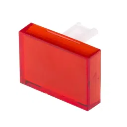 RS PRO Red Rectangular Push Button Lens for Use with SD16 Series, 7452584-44