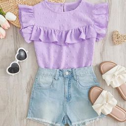 MAMATHINK Girls Puff Sleeve Top-image-48
