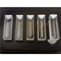 Labsoul 1ml 10 mm Micro Quartz Cuvette With Frosted Walls and With Lid 45x 12.5x 12.5mm-20