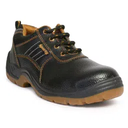 Hillson Sporty Steel Toe Safety Shoes Low Ankle PU Sole Black Full Grain Leather Size UK 9-image-43
