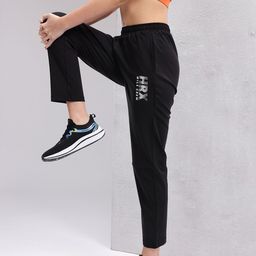 HRX by Hrithik Roshan Women Brand Logo Printed Mid-Rise Running Track Pants-image-98