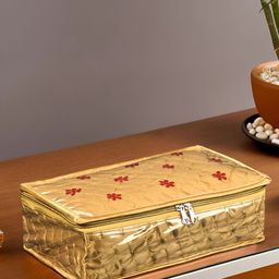 Aura Gold-Toned Set of 1 Regular Jewellery Organiser Organisers-8