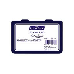 Soni Office Mate Small Stamp Pad 88x54 mm Refillable Design Crisp, Quick-Dry, Smudge-Free Ink for Office, School, Craft & DIY, Violet (Pack of 20)-picture-12