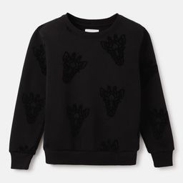 Blue Giraffe Boys Self Design Pullover Sweatshirt-image-111