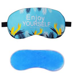 Jenna Enjoy Blue Printed Sleeping Eye Mask With Cooling Gel-picture-15