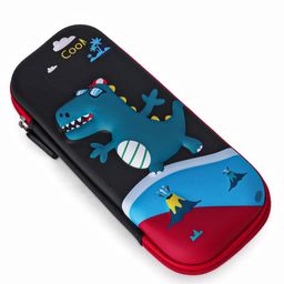 fab n funky Dino Theme 3D EVA Pencil Pouch - Black-picture-13