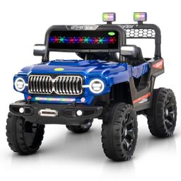 Baybee Elento Battery Operated Ride on Electric Jeep Car for Kids | Ride on Baby Car with Music & USB, Kids Baby Big Car (Painted Blue)-image-24