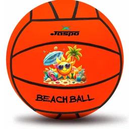 jaspo Soft Touch Recreational Ball Size-5, PVC 9 Inches Inflatable Beach Ball/Volleyball/Pool Party Ball/Pool Games/Beach Activities/Backyard Fun Color-Orange-picture-35