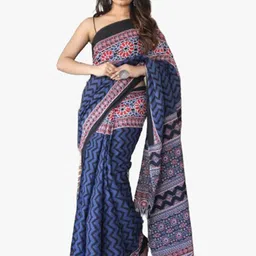 JALTHER Pure Cotton Block Print Saree-55