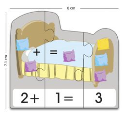 Bookford 3-Piece Addition & Substraction Learning Game Jigsaw Puzzle - 90 Pieces image 2