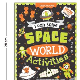 dreamland publications Space World Activities I Can Solve Activity Book with Colouring Pages Mazes Dot-to-Dots - English image 3