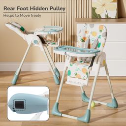 R for Rabbit Marshmallow Lite  High Chair - Aqua Pine image 3